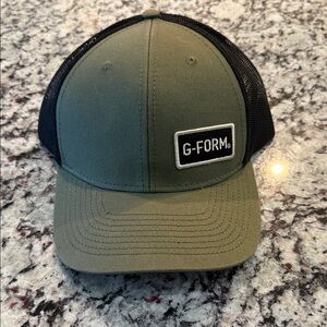Olive Green and Black Men's Hat